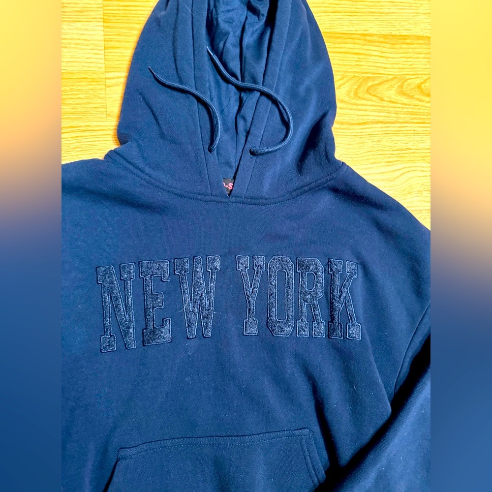 New York hoodie Navy blue